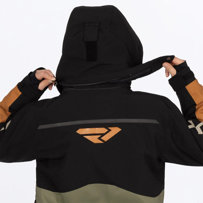 FXR Youth Vertical Monosuit - Moss/Umber/Stone, view 8