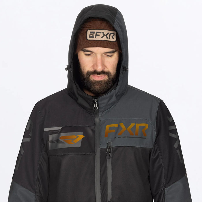 FXR Mens Revo F.A.S.T. Insulated Monosuit - Black/Asphalt/Kash, view 3