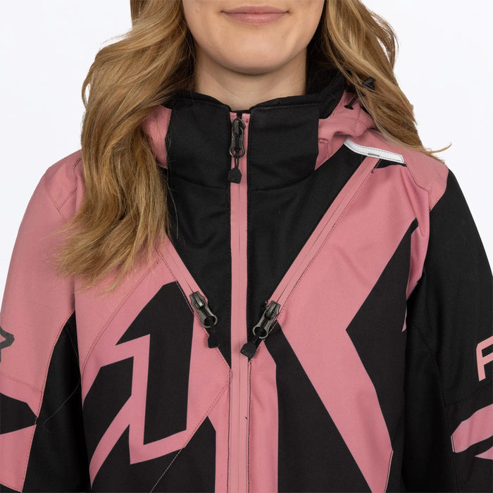 FXR Womens Cold Cross CX F.A.S.T. Monosuit - Black/Rose, view 7