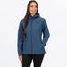 FXR Womens Hydrogen Softshell Jacket 2027 - Dark Steel/Black, front view