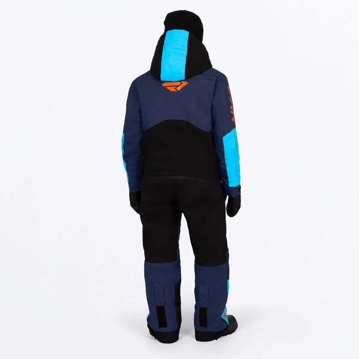 FXR Youth Vertical Monosuit - Midnight/Blue/Orange, view 2