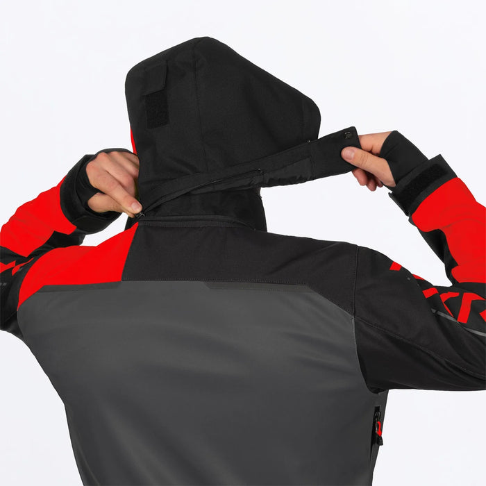 FXR Mens Revo Lite Monosuit - Red/Ti/Black, view 12