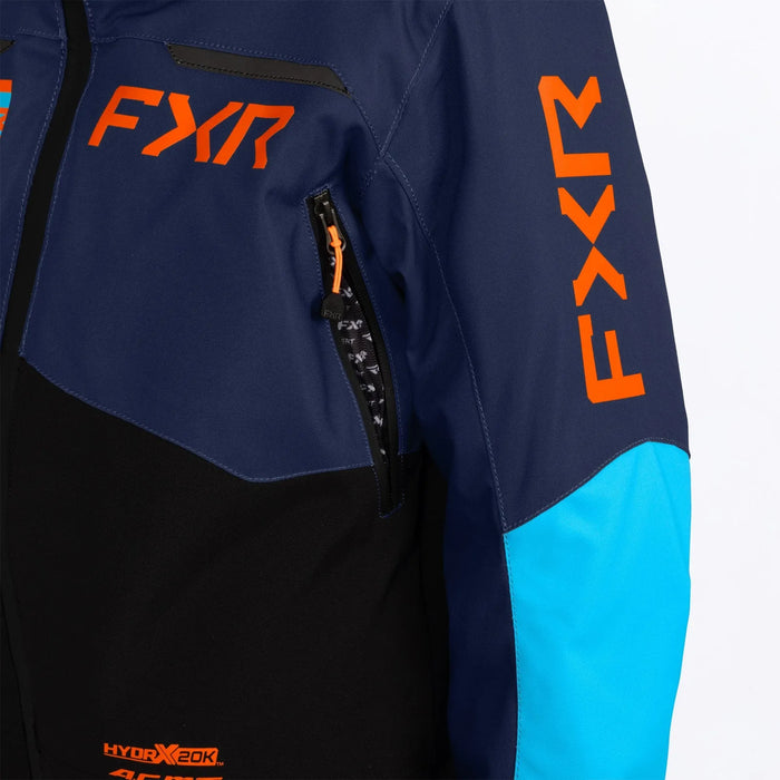FXR Youth Vertical Monosuit - Midnight/Blue/Orange, view 8