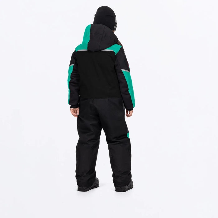 FXR Child Revo Monosuit - Black/Mint/Razz, view 2