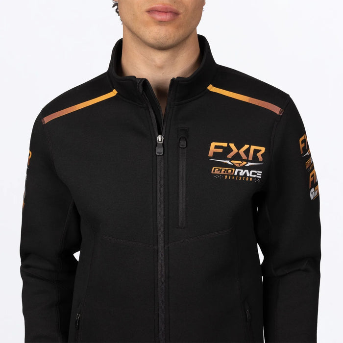FXR Mens Race Division Tech Zip Up - Black/Kash, view 4