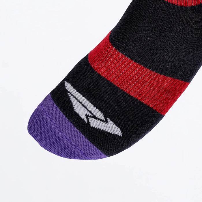FXR Riding Sock - Navy/Purple/Nuke, view 3