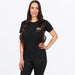 FXR Womens Worldwide Premium T-Shirt - Black/Army, front view