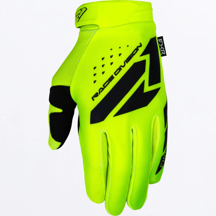 FXR Reflex MX Glove 2026 - HiVis/Black, front view