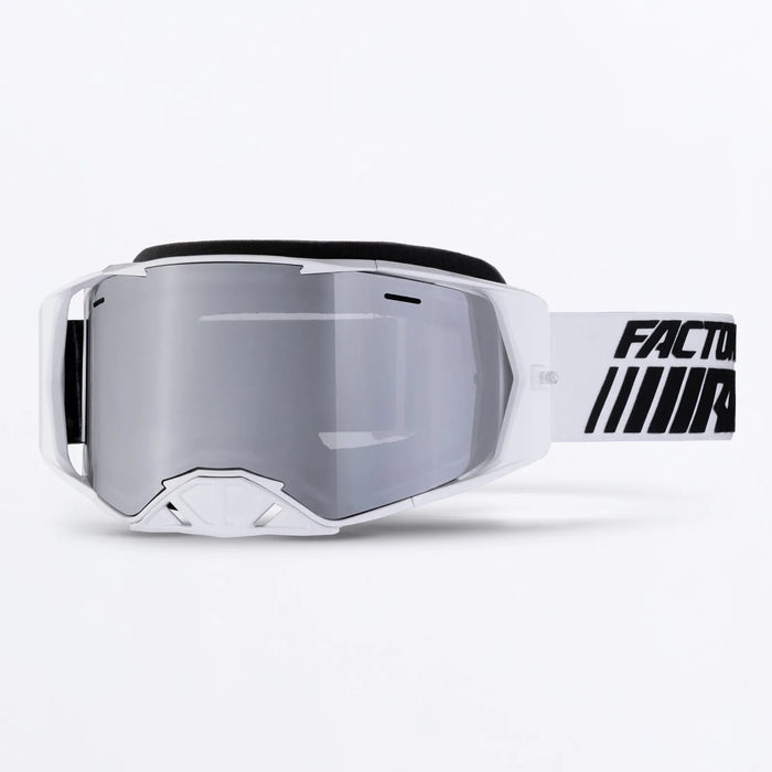 FXR FXR Factory Ride Goggle - White, front view