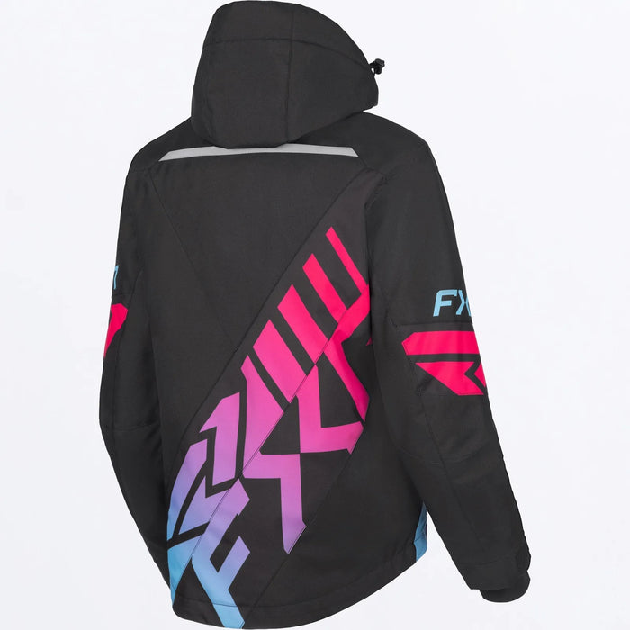 FXR Womens Cold Cross CX Jacket - Black/Blue-Razz Fade, view 2