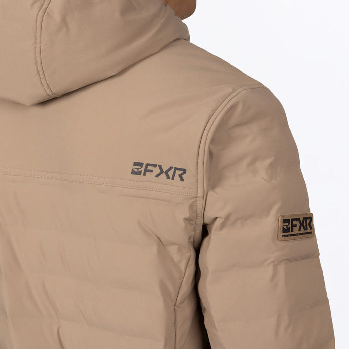 FXR Mens Podium Windproof Quilted Jacket - Canvas/Black, view 4