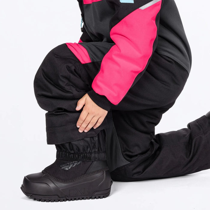 FXR Child Revo Monosuit - Asphalt/Razz/Maui, view 5
