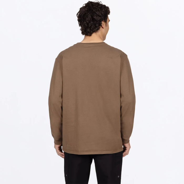 FXR Mens Mitered Premium Longsleeve - Teak/Black, view 2