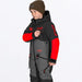 FXR Child Vertical Monosuit - Ti/Asphalt/Red, view 5