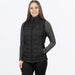 FXR Womens Phoenix Windproof Quilted Vest - Black, front view