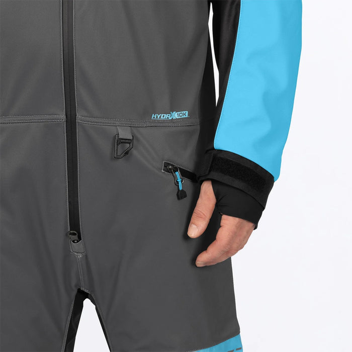 FXR Mens Revo Lite Monosuit - Blue/Ti/Black, view 6
