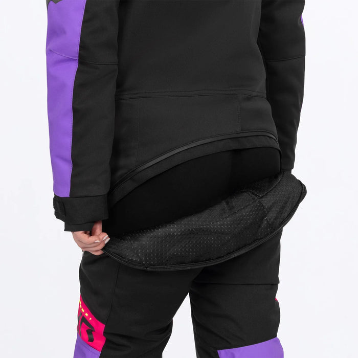 FXR Womens Revo F.A.S.T. Insulated Monosuit - Black/Amethyst/Charcoal, view 10