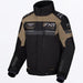 FXR Mens Octane RF Jacket - Blk/Canvas, front view