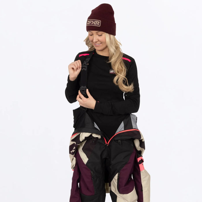FXR Womens Cold Cross CX F.A.S.T. Monosuit - Sand/Plum/Coral, view 12