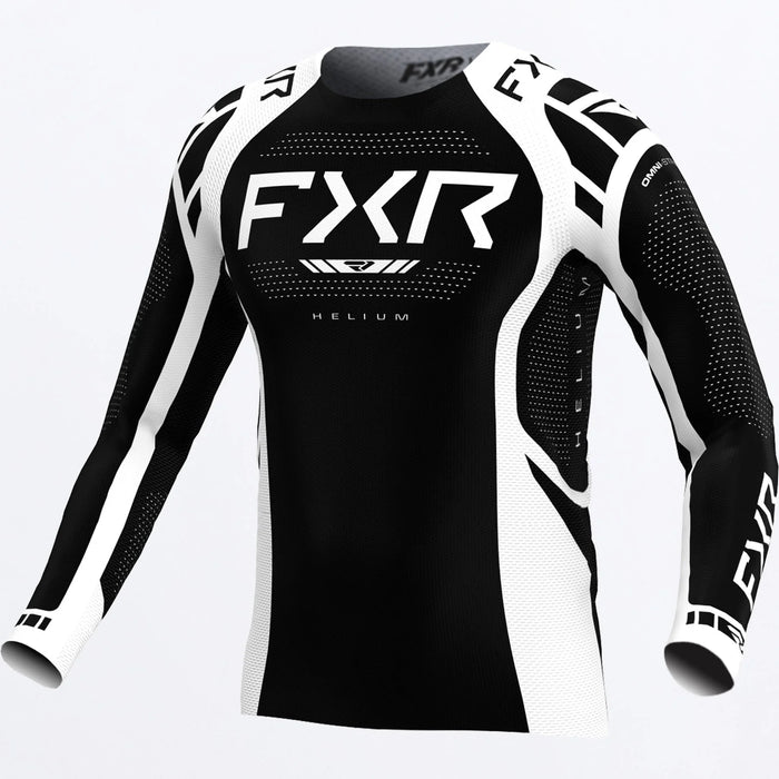 FXR Helium MX Jersey 2025 - Black/White, front view