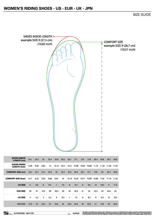 Alpinestars Womens Stella Faster-3 Drystar Riding Shoes