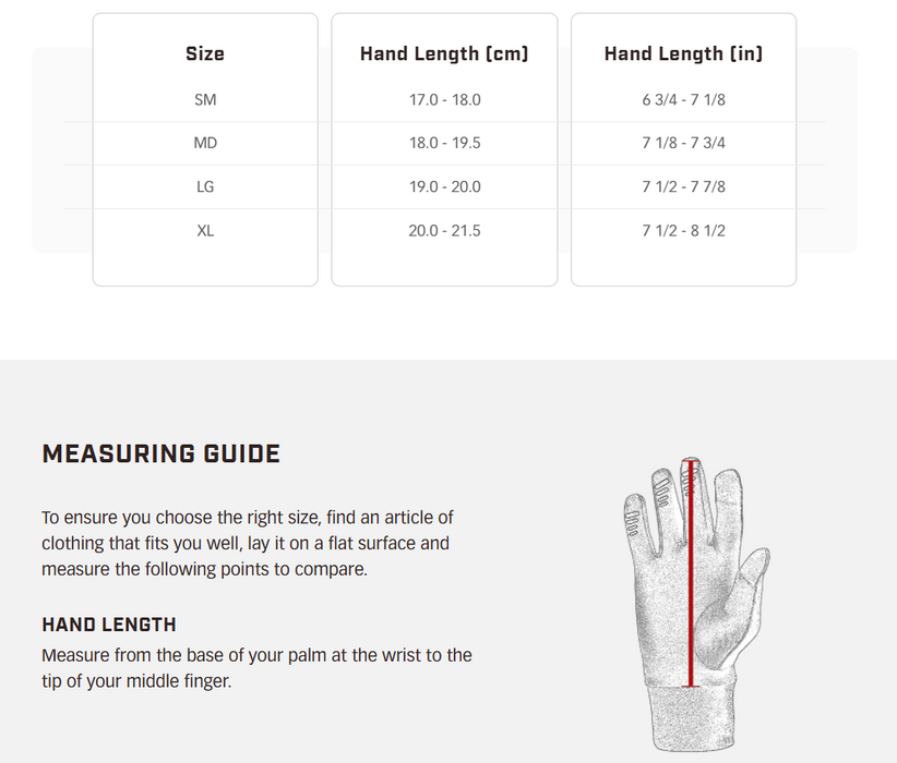Baffin Mens Throttle Gloves
