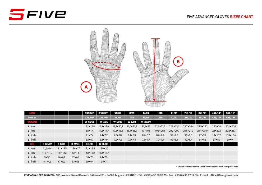 Five Womens Kansas Gloves