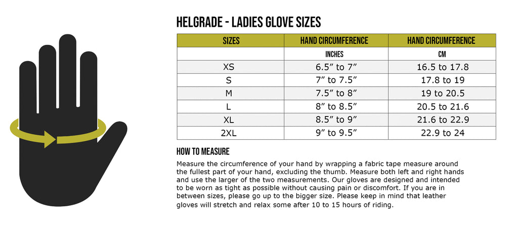 Helgrade Womens Stone Leather Gloves