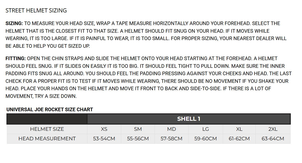 Joe Rocket RKT 200 Series Ion 3.0 Helmet