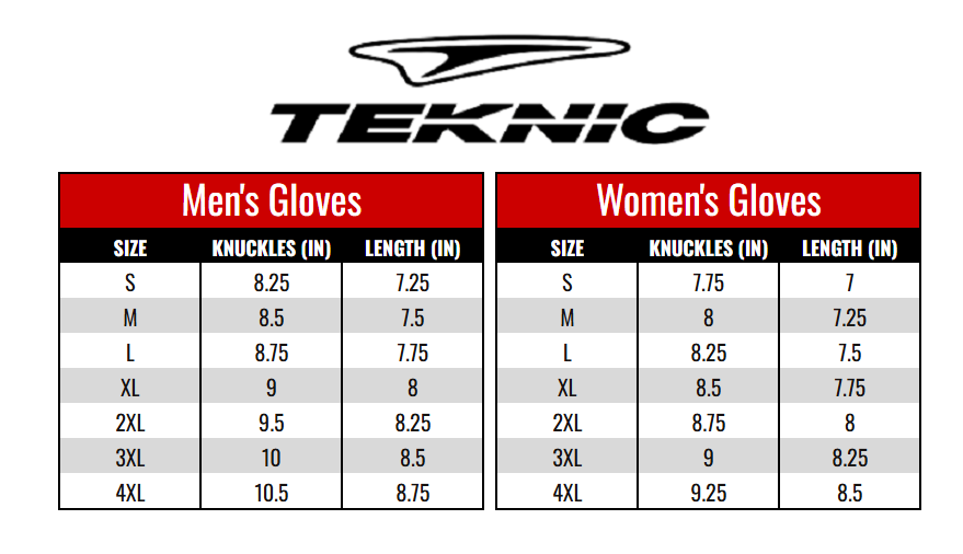 Teknic Mens Long Chicane Street Gloves
