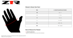 Z1R Womens 938 Gloves - Size Chart