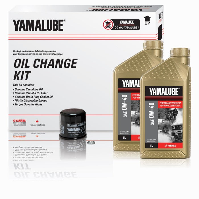 Yamalube 0W-40 4T Wolverine Performance Full Synthetic Oil Change Kit (5L)