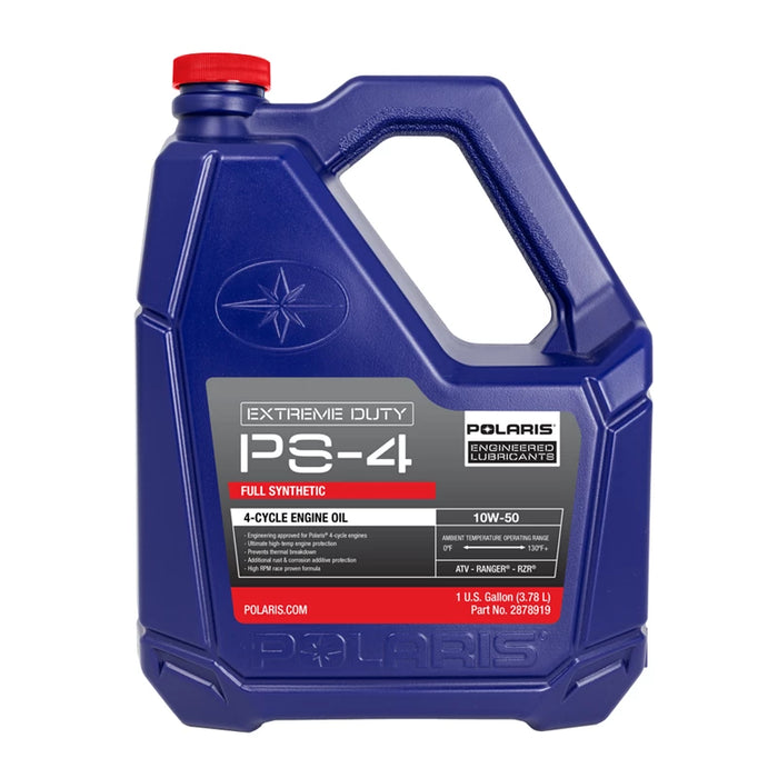 Polaris ATV/UTV PS-4 10W-50 Full Synthetic Engine Oil