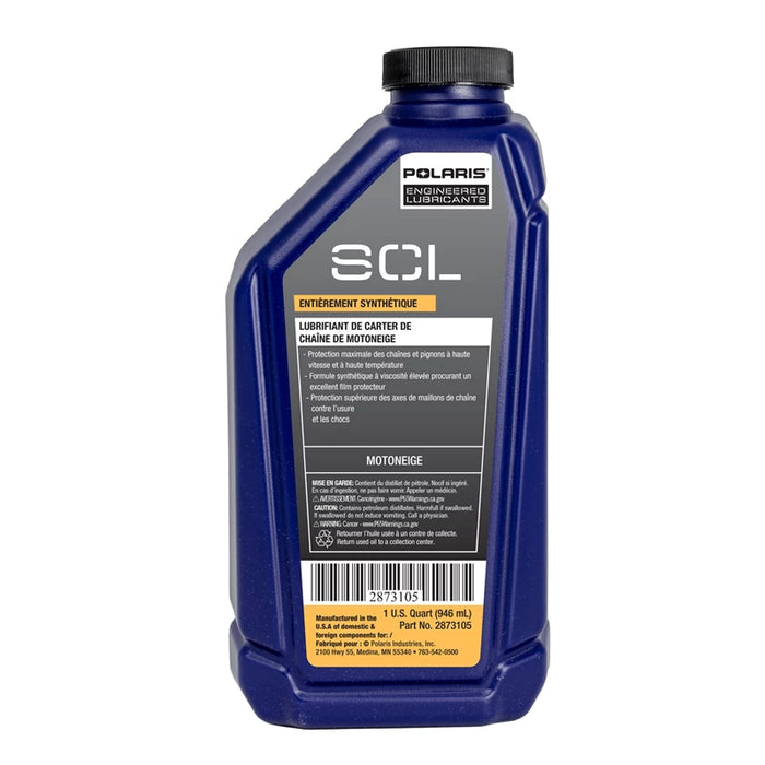 Polaris SCL Snowmobile Full Synthetic Chaincase Lubricant (1 Quart)
