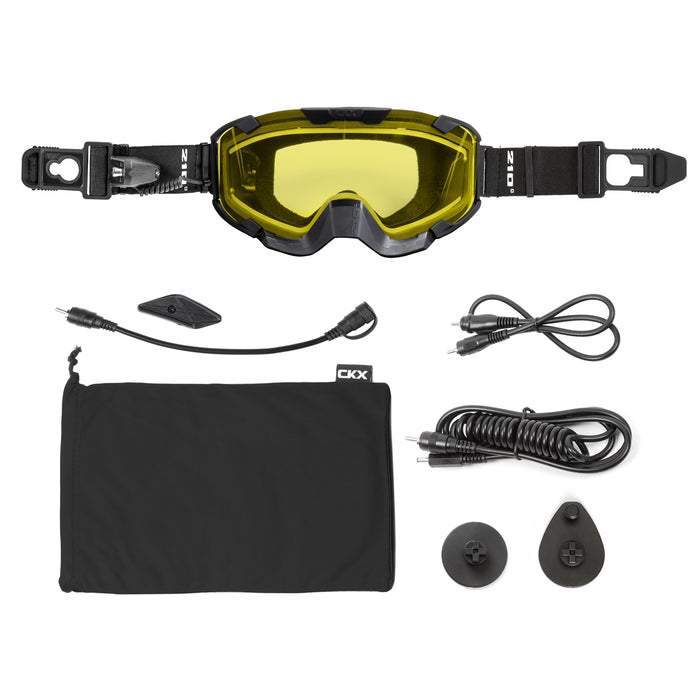 CKX Insulated 210° Trail Goggles with Anti-Fog + Anti-Scratch Electric Lens