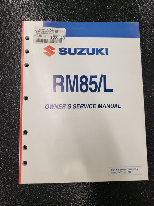 Service & Owner's Manuals (See Below For Application)