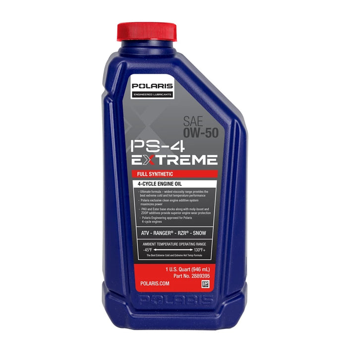 Polaris ATV/UTV/Snowmobile PS-4 Extreme 0W-50 Full Synthetic Engine Oil