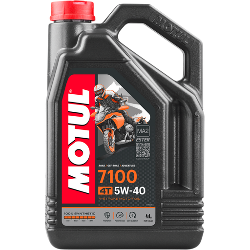 Motul 7100 4T 4-Stroke Synthetic Ester Motor Oil - 5W40