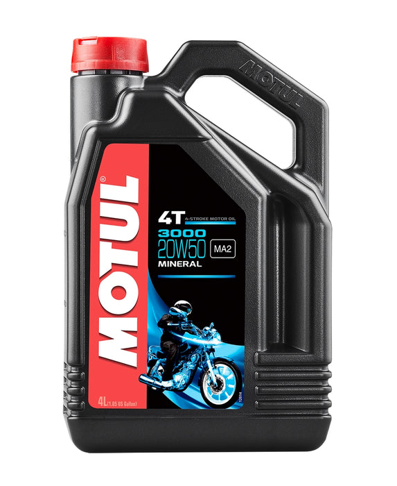 Motul 300 4T 4-Stroke Petroleum Oil 20W50 - 4 L
