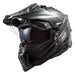 LS2 Solid Explorer Carbon Off-Road Helmet Anti-scratch + Double Shield + UV Resistant