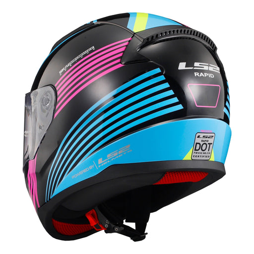 LS2 Rad Rapid Full Face Helmet Single Shield with Pinlock Pins