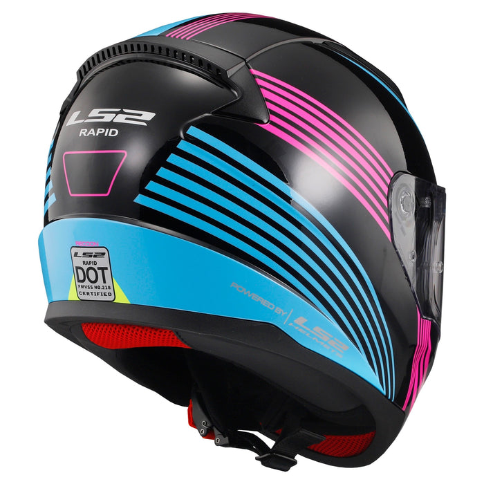 LS2 Rad Rapid Full Face Helmet Single Shield with Pinlock Pins