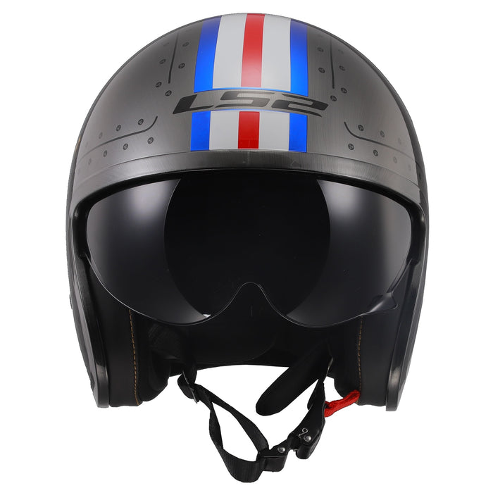 LS2 Spark Spitfire Open-Face Helmet Anti-Fog Single Shield