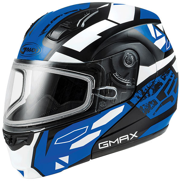 GMAX MD04 Full Face Modular Helmet with Electric Lens Face Shield