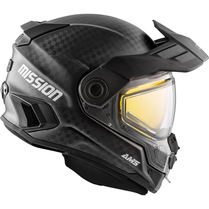 CKX Solid Mission AMS Full Face Helmet - Carbon Double Shield