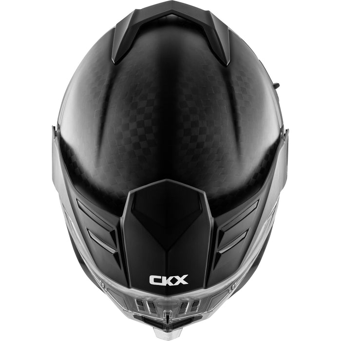 CKX Solid Mission AMS Full Face Helmet - Carbon Double Shield