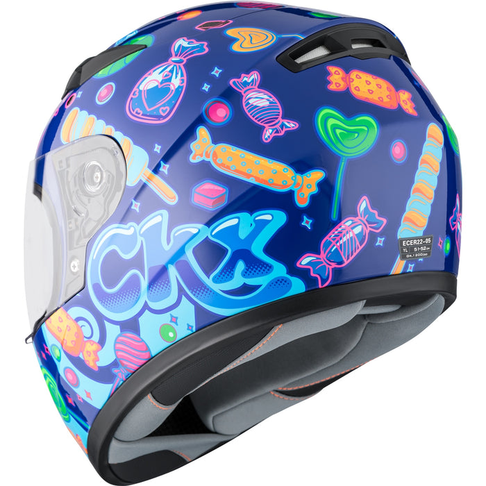 CKX RR519Y Candy Youth Helmet with Double Lens