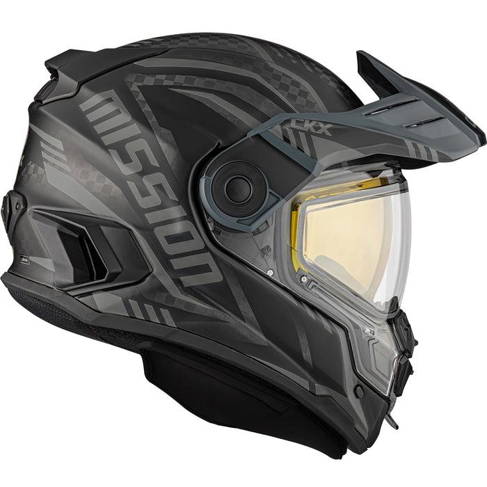 CKX Code Mission AMS Carbon Full Face Helmet Electric Double Shield