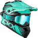 CKX Titan Viper Original Trail and Backcountry Helmet with 210° Goggles