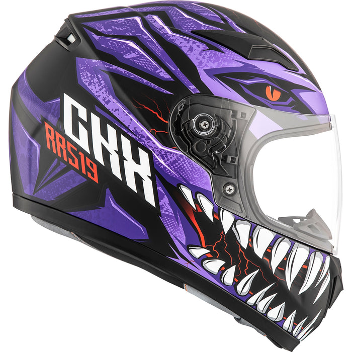 CKX Youth Predator RR519Y Full-Face Helmet, Summer Single Shield